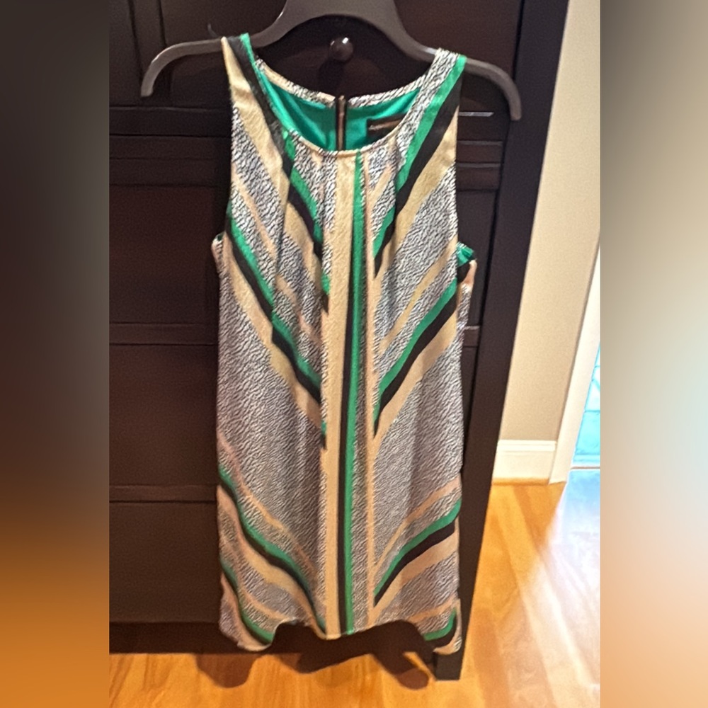 Elegant Green and Gold Women's Dress